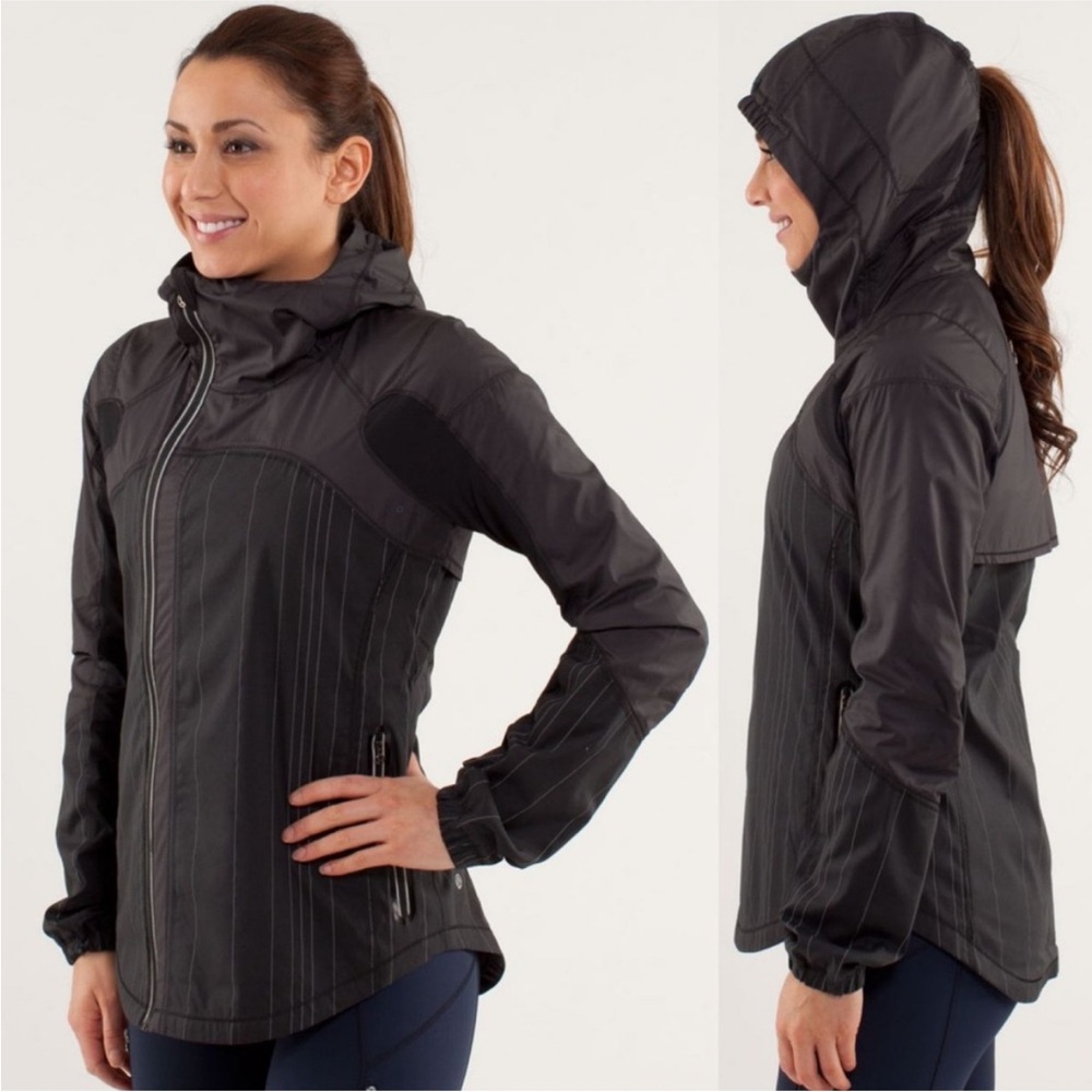 LULULEMON | Get Up And Glow Lined Jacket with REFLECTIVE STRIPES
